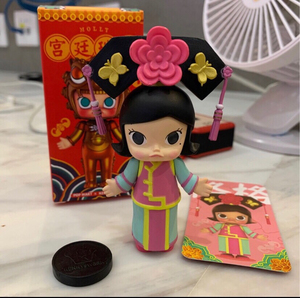 盲盒泡泡玛特molly茉莉宫廷瑞兽隐藏款格格老师法官如来佛祖