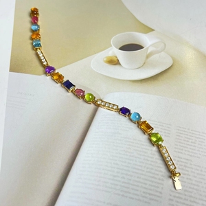 宝格丽彩宝手链