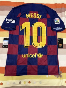 正品1920巴萨梅西球衣 19-20梅西巴塞罗那球衣 正版全