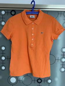 lacoste鳄鱼橘色半袖t正品40码170/84a