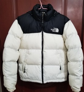 正品北面羽绒服1996男士s码袖口700前胸后背logo