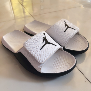 正品nike jordan aj7拖鞋37.5码黑白爆裂纹拖