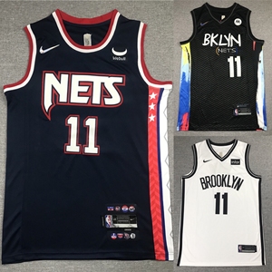 全刺绣针织篮网11号凯里欧文球衣城市版涂鸦版球迷版20-21