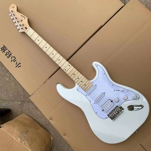 fender芬达strat电吉他纯白色单单双黄家驹同款电吉他
