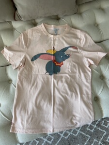 正品loewe罗意威夏季女士小飞象字母t恤短袖