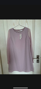 全新带吊牌MIIA淡紫色蕾丝袖连衣裙 东京入衣服实在太多了，