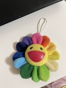 日本正品 村上隆太阳花 华晨宇王一博七彩小花胸针挂件挂饰