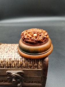 老鹿角憨子葫芦口盖 精工带屉半高蒙心,不玩了,不议价,就一套