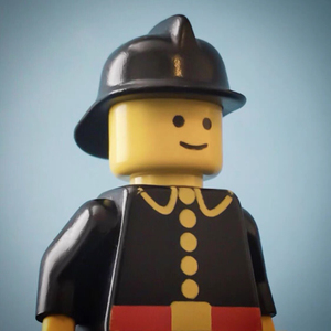 1980年乐高firec004经典绝版城市系列消防员人仔