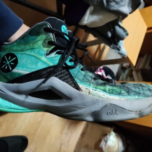 李宁队尚4绿巫毒   42码 保正