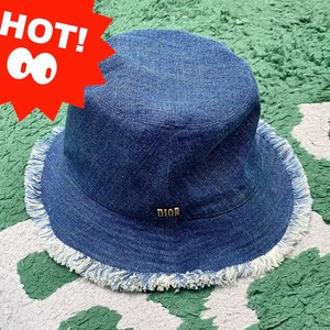Dior迪奥流苏破坏设计牛仔渔夫帽遮阳帽⭐杨颖 孟美岐等同款