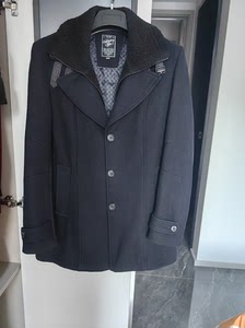 思莱德夹棉呢子大衣，商场专柜购入，185/104A，假两件夹