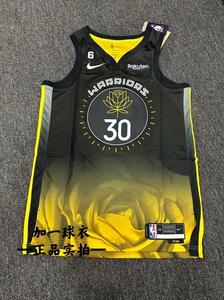 耐克nike金州勇士队斯蒂芬库里城市版球衣sw球迷版限定背心