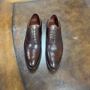 silvano lattanzi郎丹泽男士雕花牛津鞋