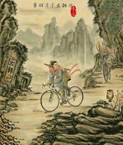 萧何月下追韩信图