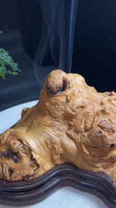 荔枝木香炉树瘤盘香炉龙眼木香炉熏香炉摆件