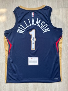 锡安签名球衣 锡安威廉姆斯签名球衣 zion亲签