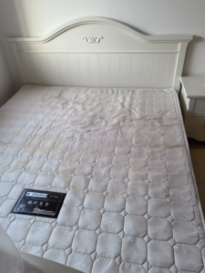 美乐乐美式乡村风双人床,床板骨架床,不带床箱,1.8米x2米