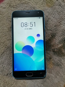 魅族魅蓝e2二手手机，外屏有裂不影响正常使用，有开机密码具体
