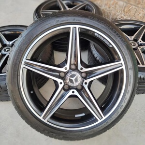 奔驰五星轮毂17寸18寸19寸amg款五星改装轮毂