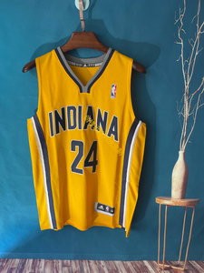 步行者队保罗乔治24号刺绣球衣黄色篮球服可diy_阿里巴巴找货神器