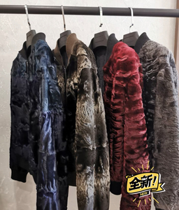 粉丝福利# 棒球服斯瓦卡拉休闲皮草外套卡拉库尔波斯羊夹克棒