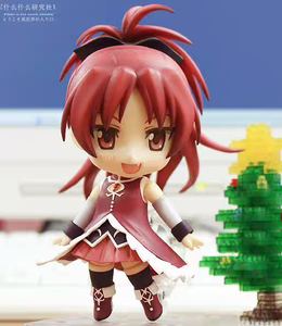 日版gsc魔法小圆82佐仓杏子 红毛 战斗服 粘土人 q版手办