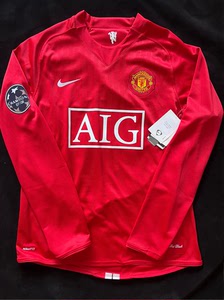 曼联 0809 nike 贝巴 欧冠球衣 m码