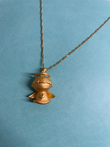 周大福999足金财富宝宝,小天使款吊坠 非常可爱,天使小翅膀