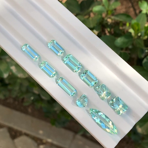 钒绿柱石 蓝绿色海蓝宝石