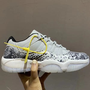 乔丹aj11康扣乔11篮球鞋男女黑白蛇纹白蛇粉蛇兔八哥大魔王