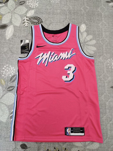 000人付款淘宝韦德3号热火城市限定粉色球衣 nba