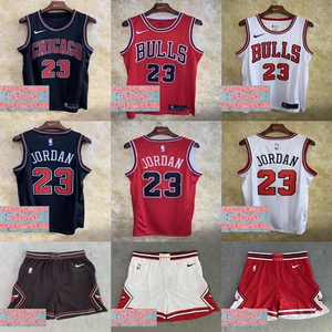 nba热印球衣 公牛队1号罗斯23号乔丹热压篮球服背心男短裤_阿里巴巴找