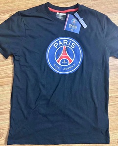 梅西亲笔签名巴黎圣日尔曼球队T恤 字迹很漂亮 可以送psa出