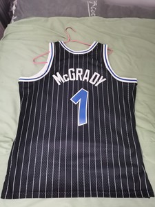 麦迪复古网眼球衣,黑丝超级帅,xl,穿了两三次,是rice店