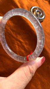 极品巴西冰飘绿玉髓玛瑙手镯木纳大雪花棉手镯非翡翠高冰木那雪花