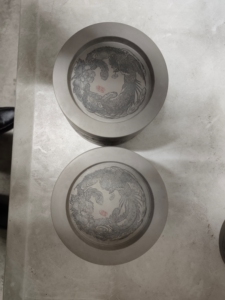 苏晓红北盆南做蟋蟀盆蛐蛐罐一对,周福弟雕刻