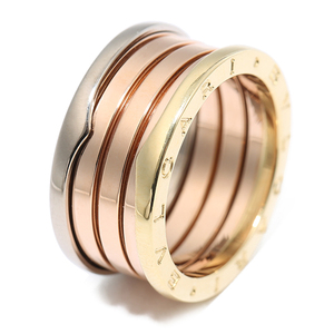 8新]宝格丽bvlgari男女款56号三色金戒指