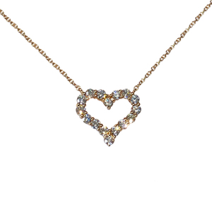 蒂芙尼桃心钻石项链