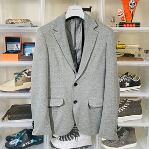 zara man 男士 针织时尚休闲西装外套