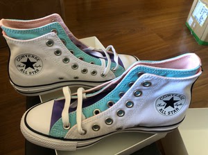 匡威converse全新正品chuck70系列双色拼接高帮帆