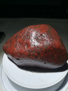 新疆哈密戈壁地表红碧玉原石,431克重,天然原石,自捡石头价