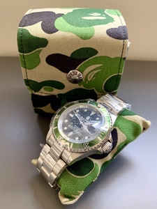 绝版bape手表猿力士绿水鬼