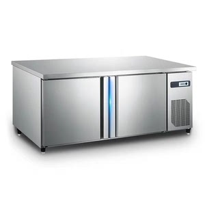 全新不锈钢厨房冰箱,卧式冷藏工作台,酒店,饭店专用卧式冷冻柜