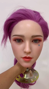 出一个全新的潮影全实体全硅胶娃娃头雕,材质是进口硅胶材质,头