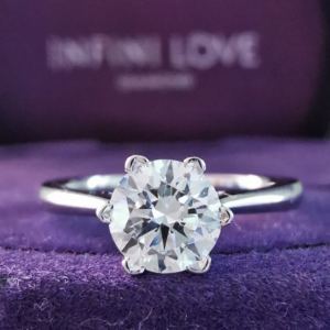 ido 52分钻戒 六爪雪花款钻戒 票据齐全 专柜折后255