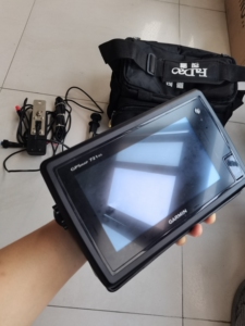 佳明探鱼器721xs gt22原装探头 7寸触摸屏幕 功能