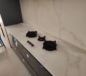 别墅用岩板灶高端大气质量好一体台下灶内嵌入式三眼灶