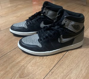 aj1影子 shadow 渣渣灰 烟灰 og 45无原盒,精