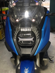 力帆kpv150升级led双光透镜,秒杀原装大灯,外地车友可